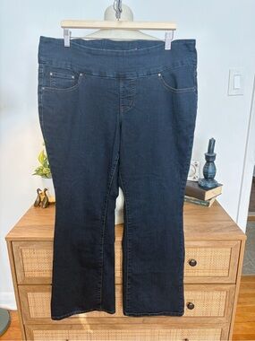 JAG Jeans Dark Wash Stretch Pull-On Denim Size 18 WP Plus Petite